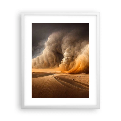 Poster in einem weißen Rahmen - Zorn der Wüste - 40x50 cm