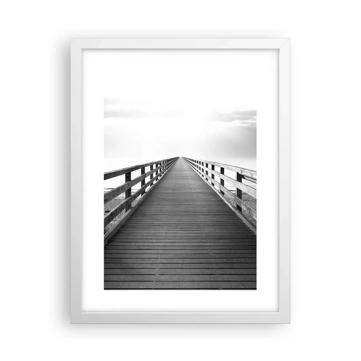 Poster in einem weißen Rahmen - In die Ferne ... - 30x40 cm