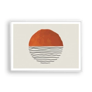 Poster in einem weißen Rahmen - Im japanischen Klima - 100x70 cm