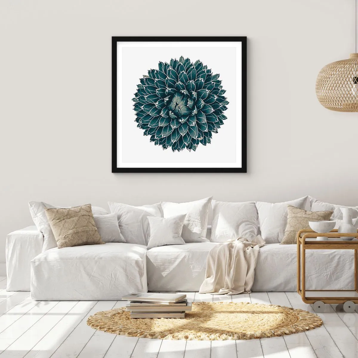 Poster in einem schwarzem Rahmen - Stern der Wüste - 50x50 cm