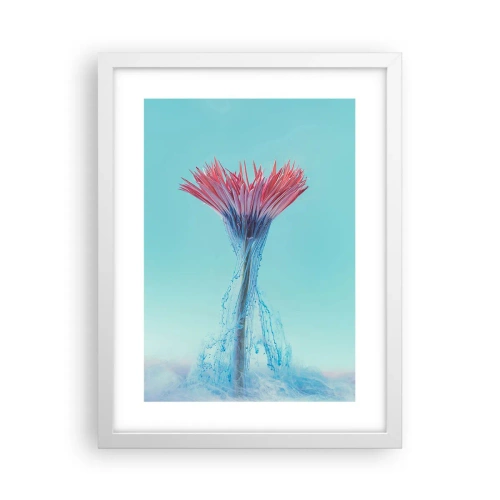 Poster in einem weißen Rahmen - In einer belebenden Umarmung - 30x40 cm