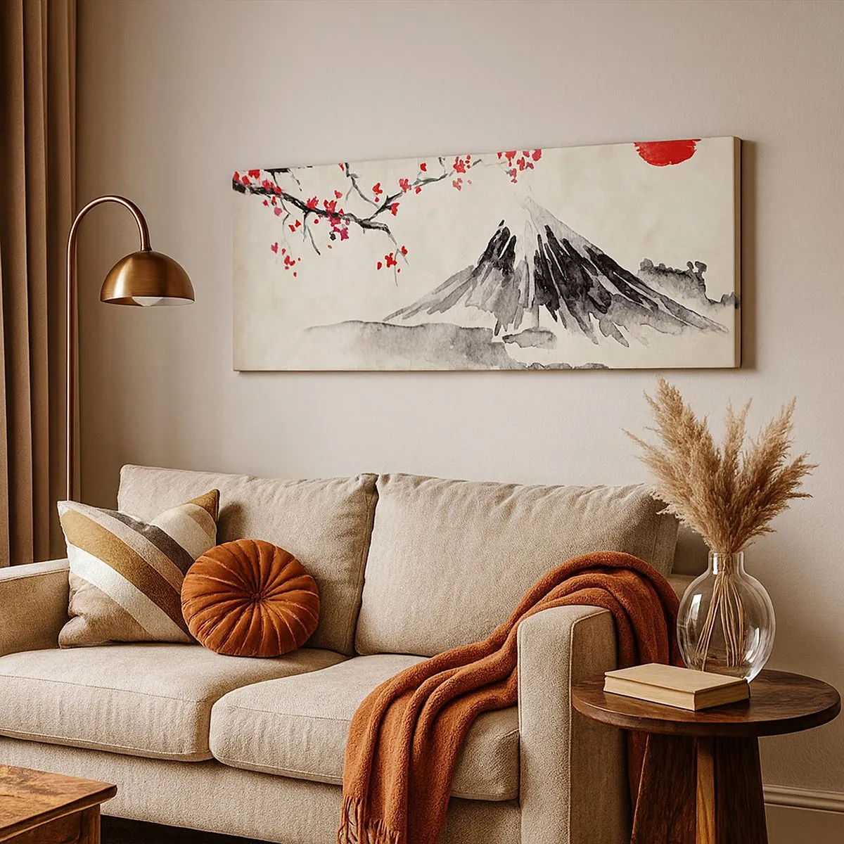 Bild auf Leinwand - Leinwandbild - Liebe Japan - 100x40 cm