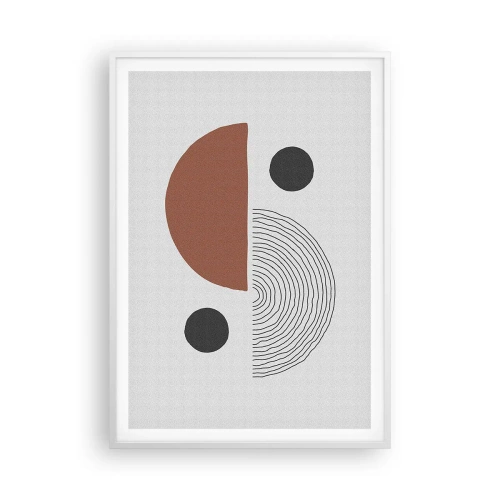 Poster in einem weißen Rahmen - Perfektion des Rades - 70x100 cm