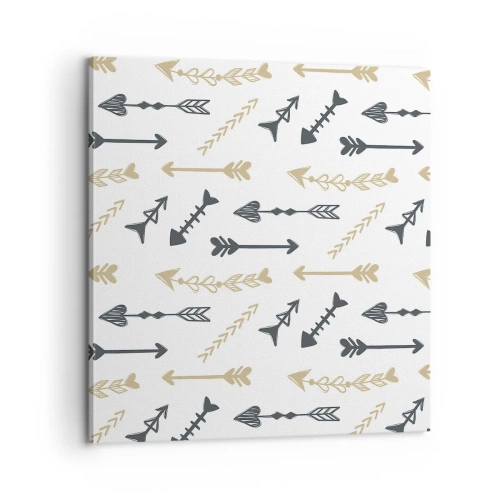 Bild auf Leinwand - Leinwandbild - Der Traum des Bogenschützen - 60x60 cm