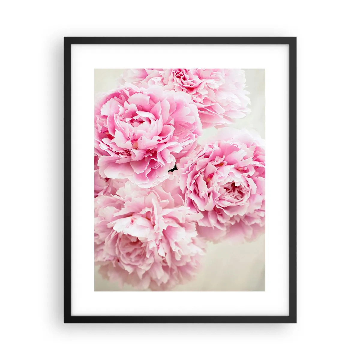 Poster in einem schwarzem Rahmen - In rosa Glamour - 40x50 cm