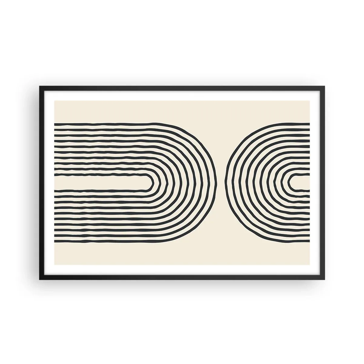 Poster in einem schwarzem Rahmen - In einem Moment ... - 91x61 cm