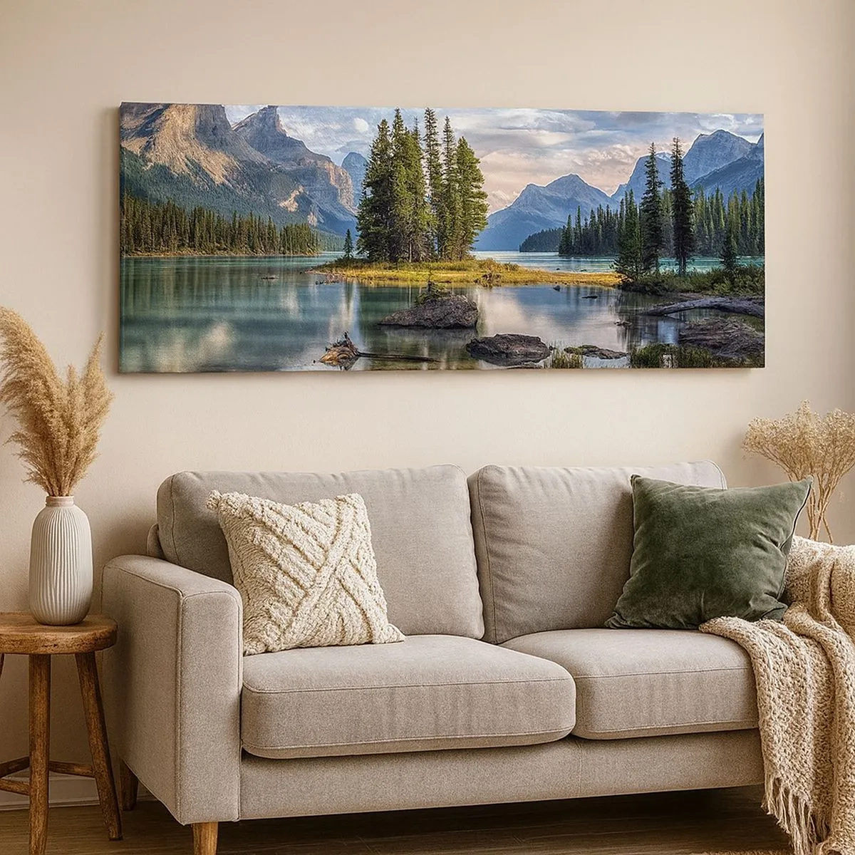 Bild auf Leinwand - Leinwandbild - An dem tollen und sauberen Wasser ... - 100x40 cm