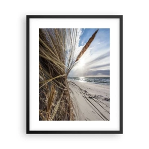 Poster in einem schwarzem Rahmen - Ein Treffen der Elemente der Natur - 40x50 cm