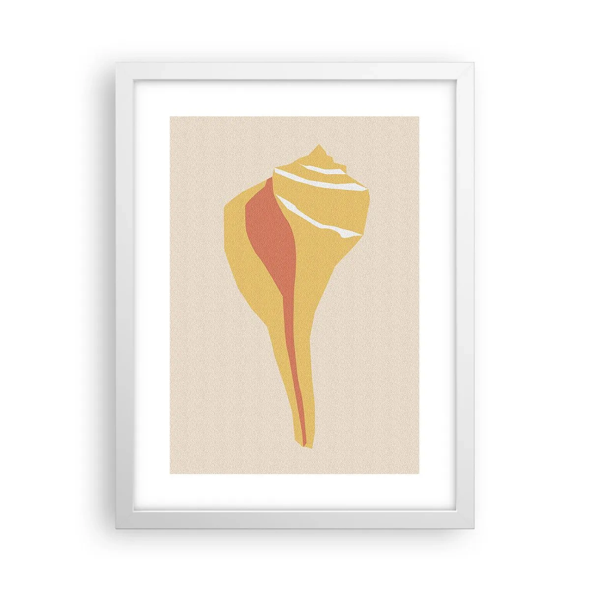 Poster in einem weißen Rahmen - Organische Abstraktion – Wachstum - 30x40 cm