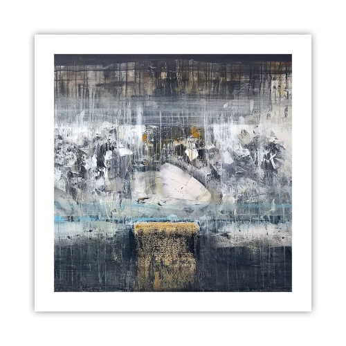 Poster - Wie auf Eis, wie nach Dezember - 50x50 cm