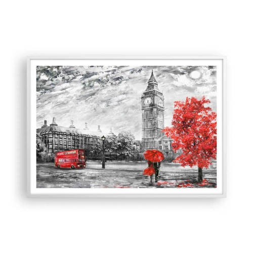 Poster in einem weißen Rahmen - Ein aufregender Tag - 100x70 cm