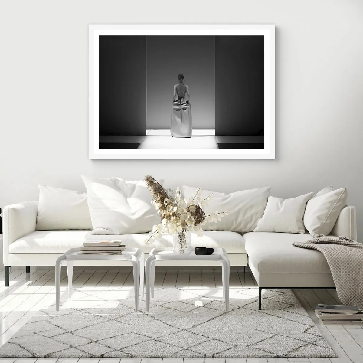 Poster in einem weißen Rahmen - Raffinierte Einfachheit - 100x70 cm