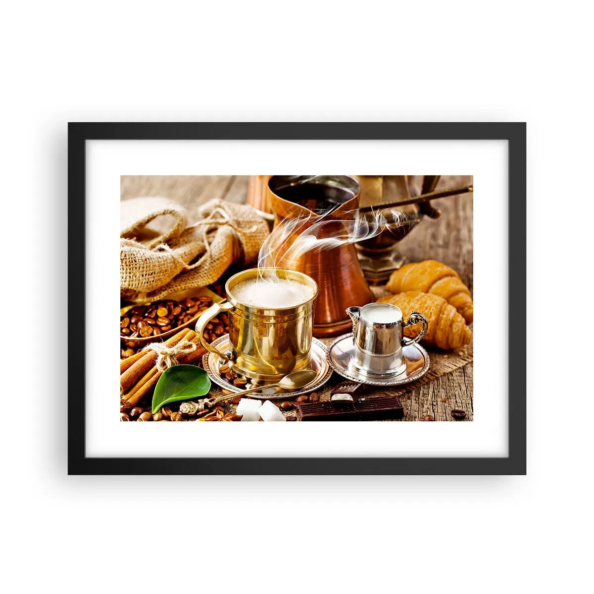 Poster in einem schwarzem Rahmen - Schönen Tag noch! - 40x30 cm