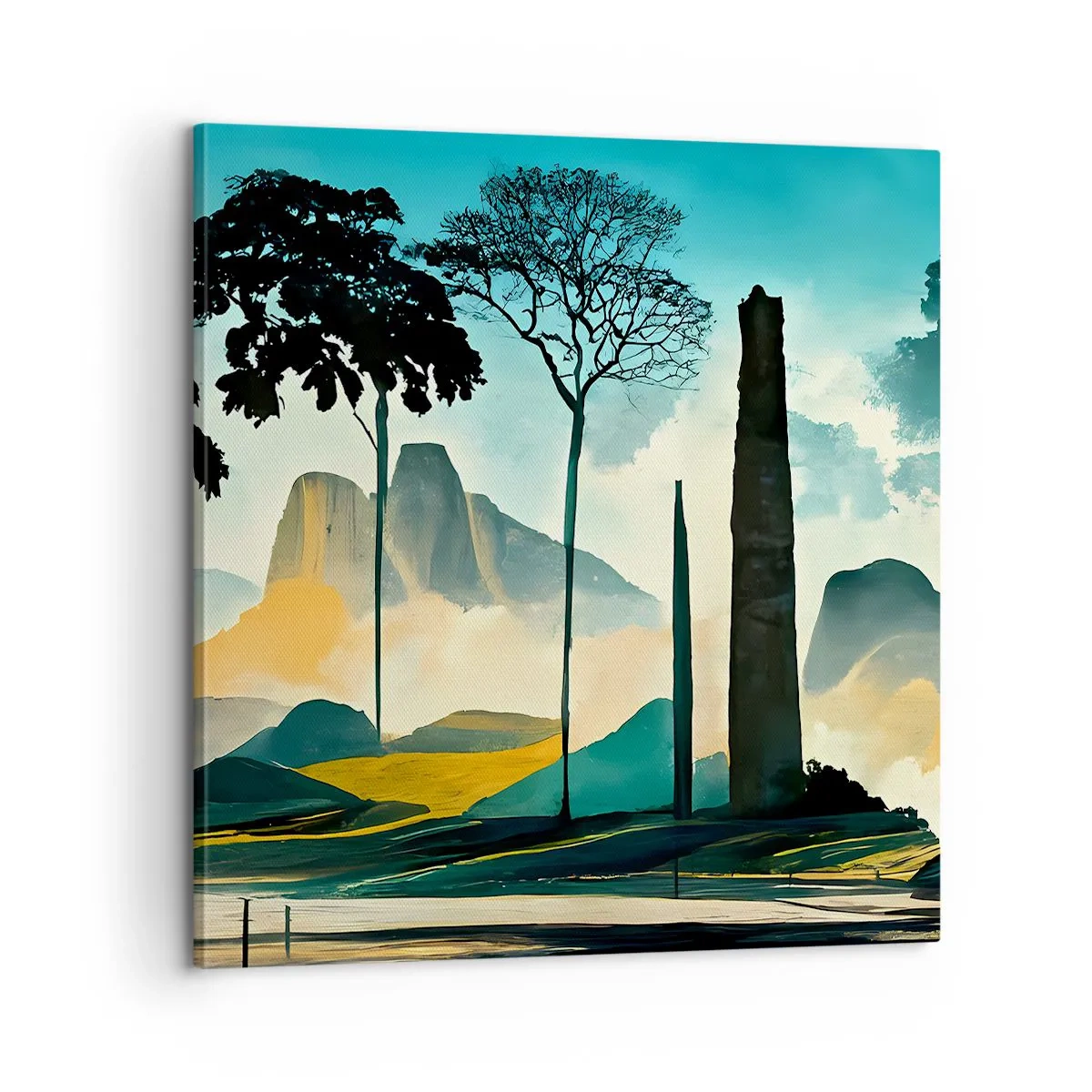 Bild auf Leinwand - Leinwandbild - Immer höher und höher - 60x60 cm