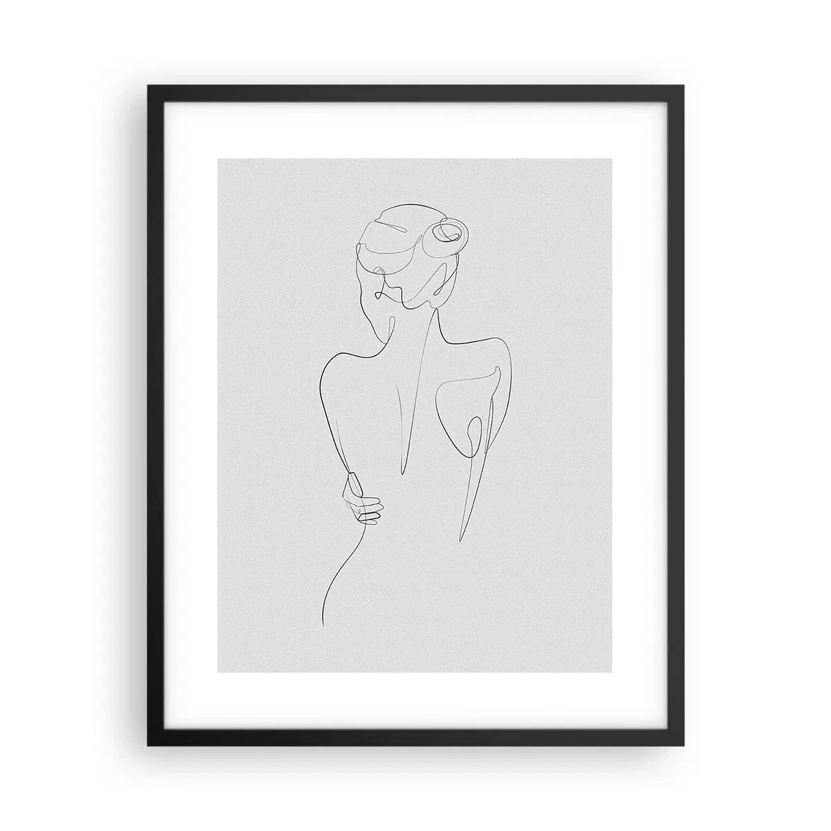 Poster in einem schwarzem Rahmen - Körpermusik - 40x50 cm