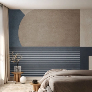 Fototapete Standard Eco - Komposition aus Einfachheit und Rundheit - Minimalismus, Abstraktion, Stück - 350x256 cm