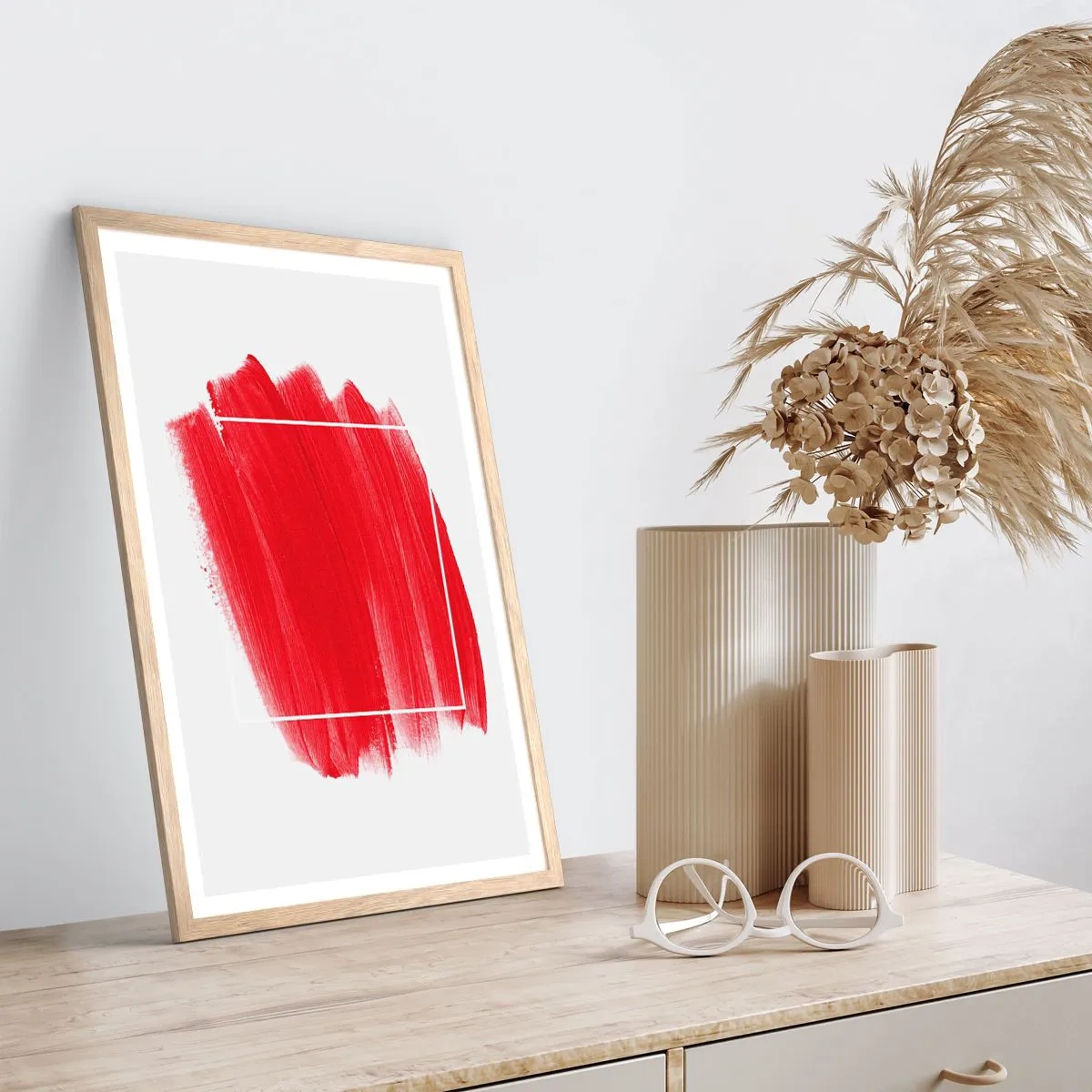 Poster in einem Rahmen aus heller Eiche - Aus dem Rahmen - 50x70 cm