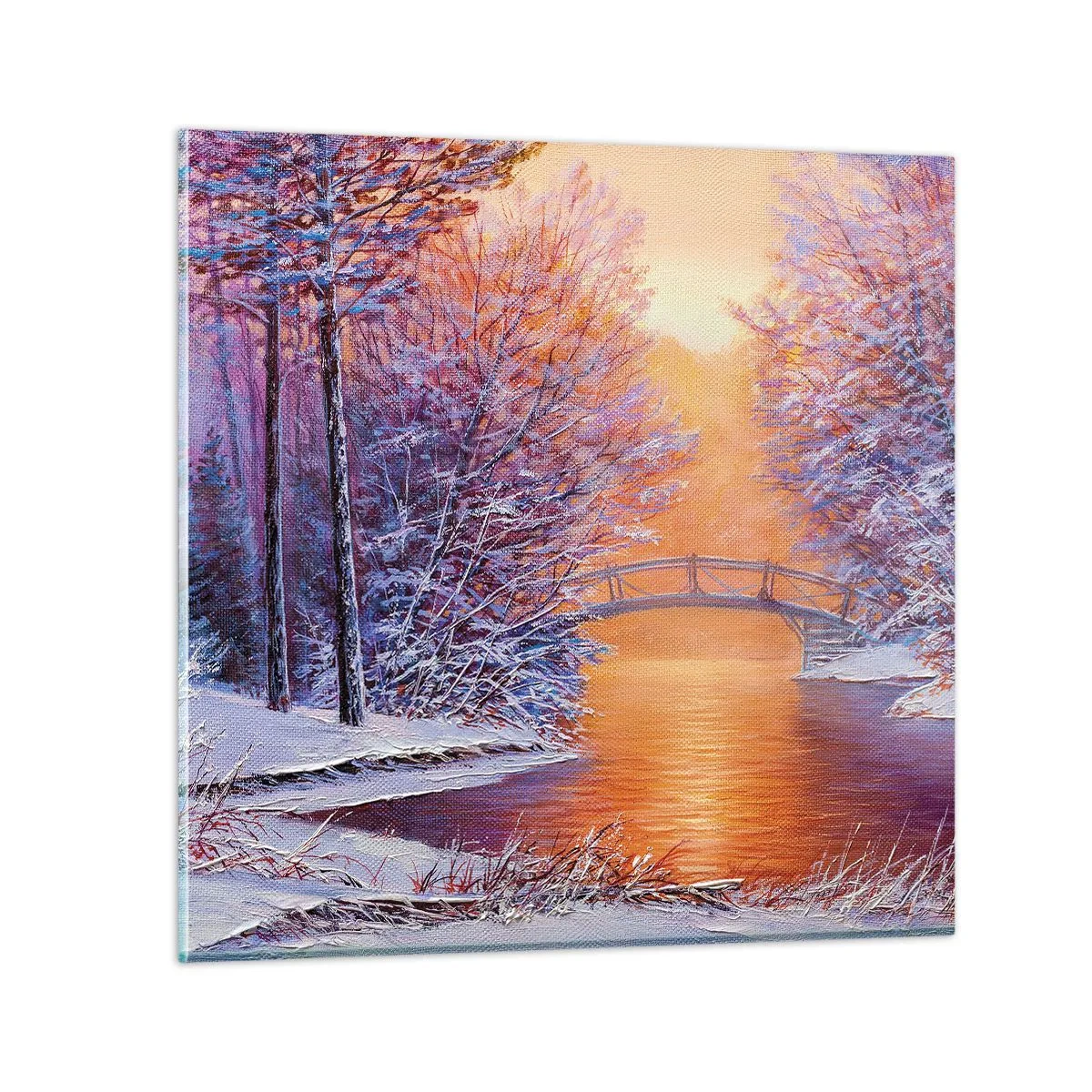 Glasbild - Bild auf glas - Treffen wir uns hier - 50x50 cm