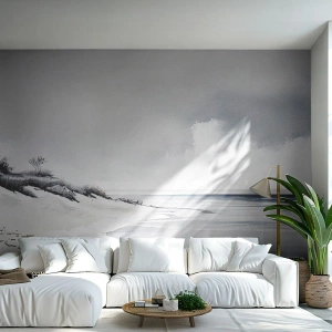 Fototapete Premium Sand - Für immer zusammen - Dünen, Strand, Ozean - 400x280 cm