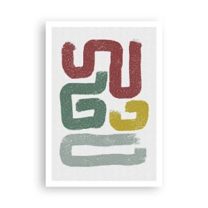 Poster - In einer unbekannten Sprache - 70x100 cm