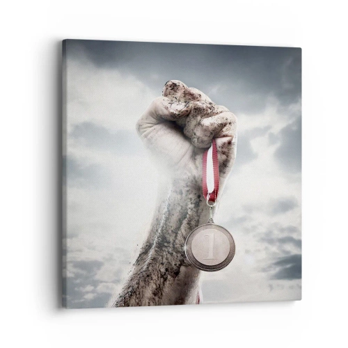 Bild auf Leinwand - Leinwandbild - Per aspera ad astra - 40x40 cm