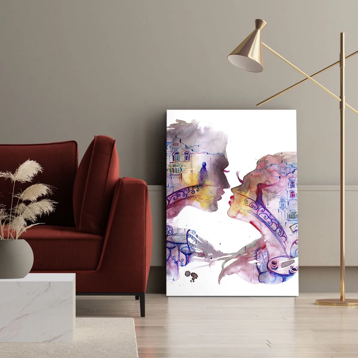 Bild auf Leinwand - Leinwandbild - Die geheime Seufzerbrücke - 65x120 cm