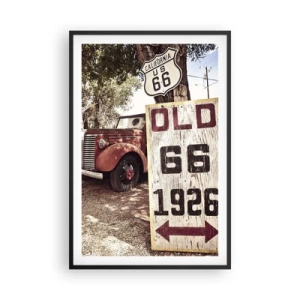 Poster in einem schwarzem Rahmen - Die Legende der amerikanischen Provinz - 61x91 cm