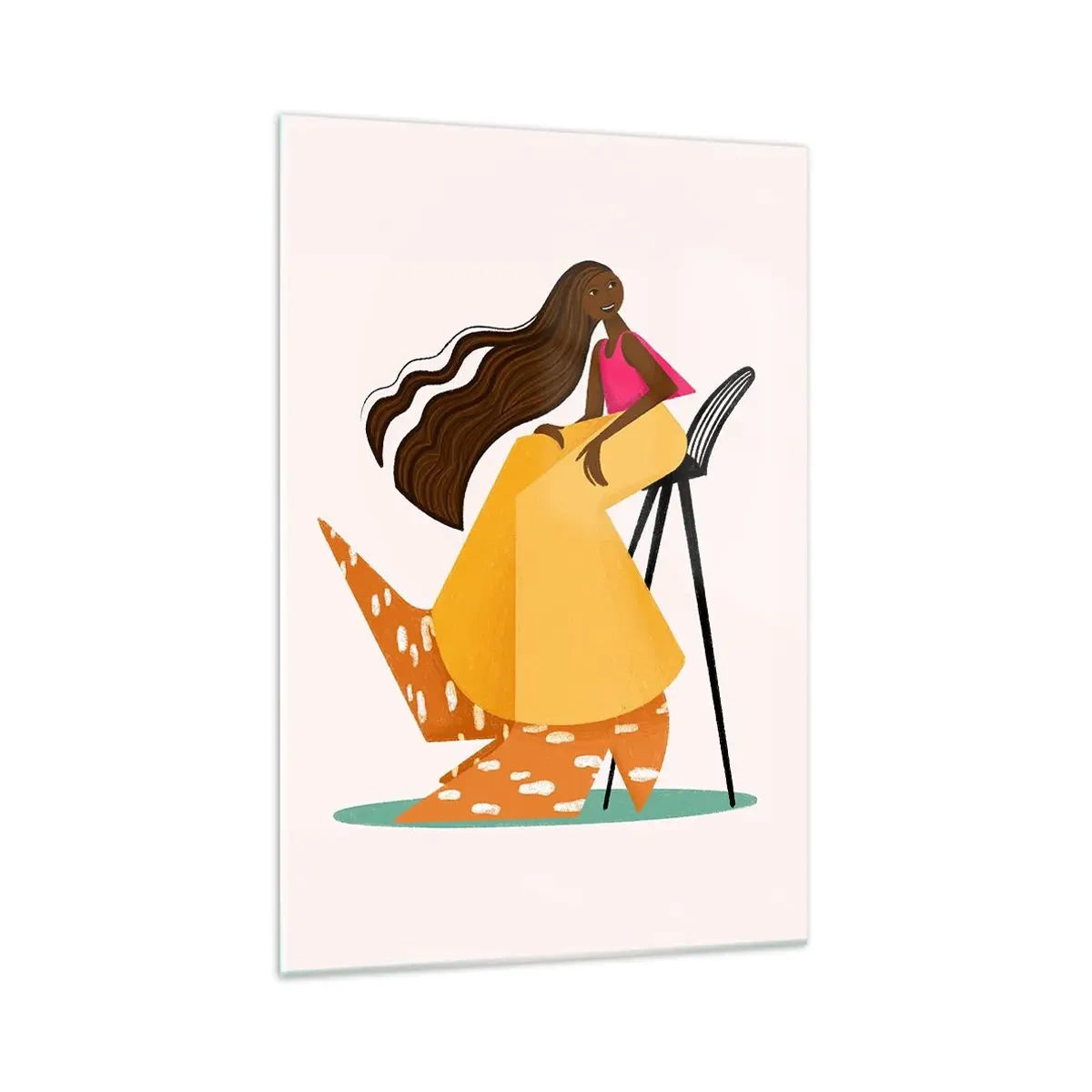 Glasbild - Bild auf glas - Mode macht auch Spaß - 70x100 cm