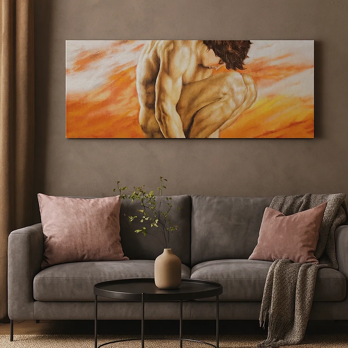 Bild auf Leinwand - Leinwandbild - In sich versunken - 30x30 cm