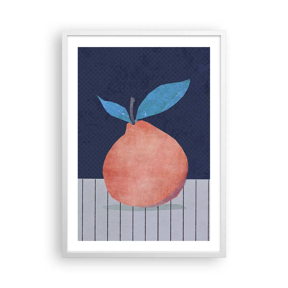 Poster in einem weißen Rahmen - Konvexität und Ebene - 50x70 cm