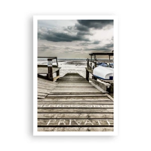 Poster - Mitternachtsstrand - 70x100 cm