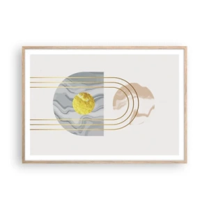 Poster in einem Rahmen aus heller Eiche - Helligkeit und Brillanz - 100x70 cm