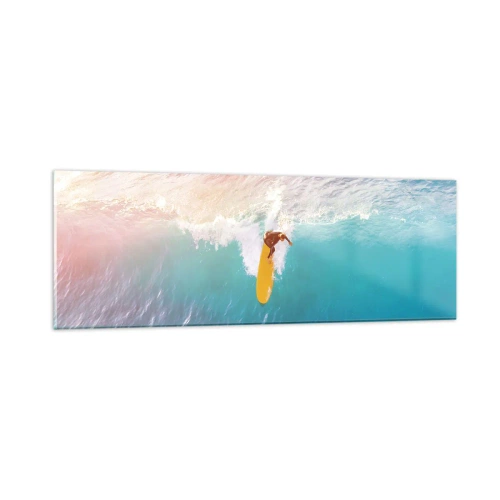 Glasbild - Bild auf glas - Der Ozeanreiter - 90x30 cm