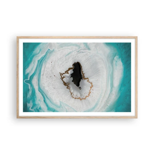Poster in einem Rahmen aus heller Eiche - Nach Innen eindringen - 91x61 cm