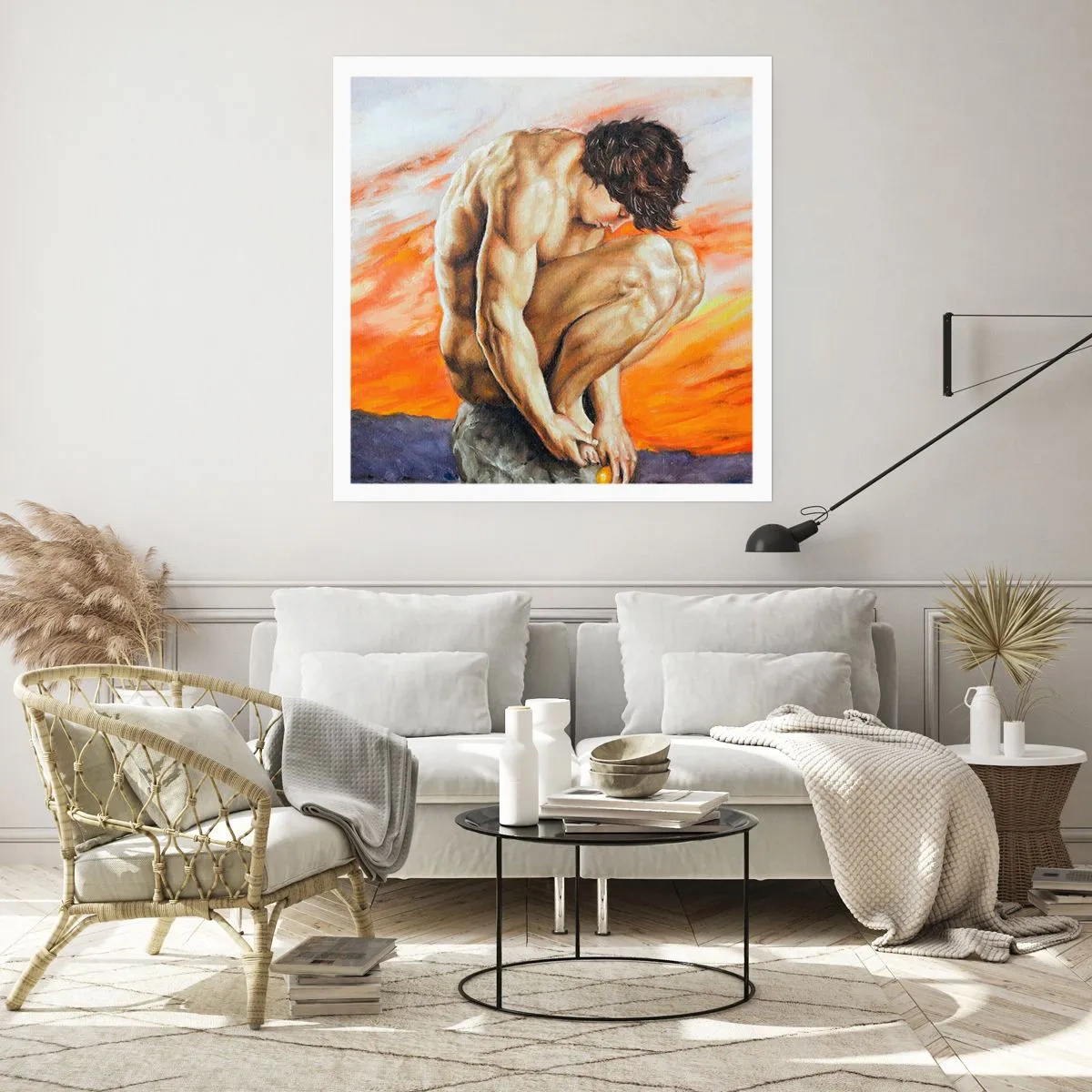 Poster - In sich versunken - 50x50 cm