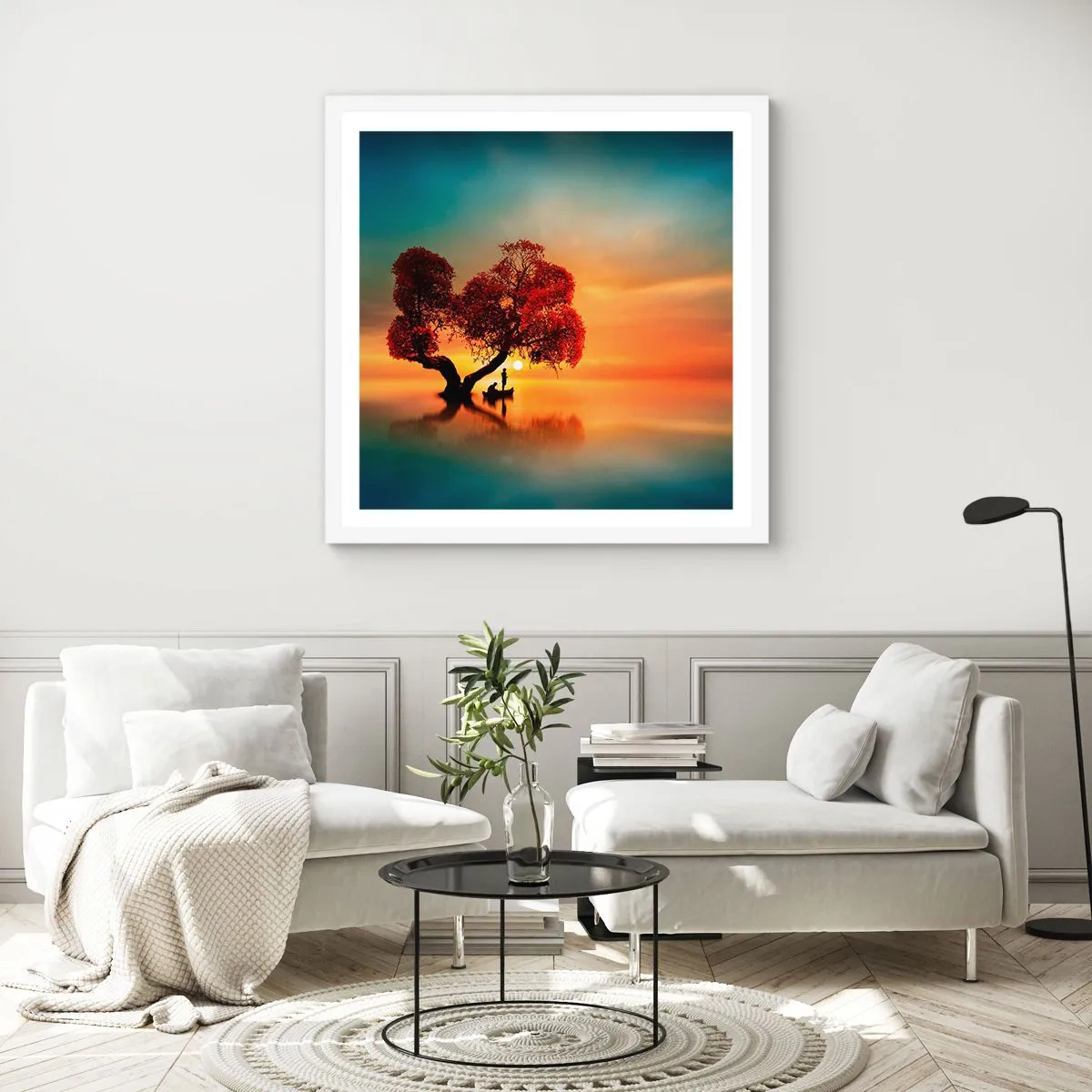 Poster in einem weißen Rahmen - Oddaysons und die Stille der Weltlosen - 50x50 cm