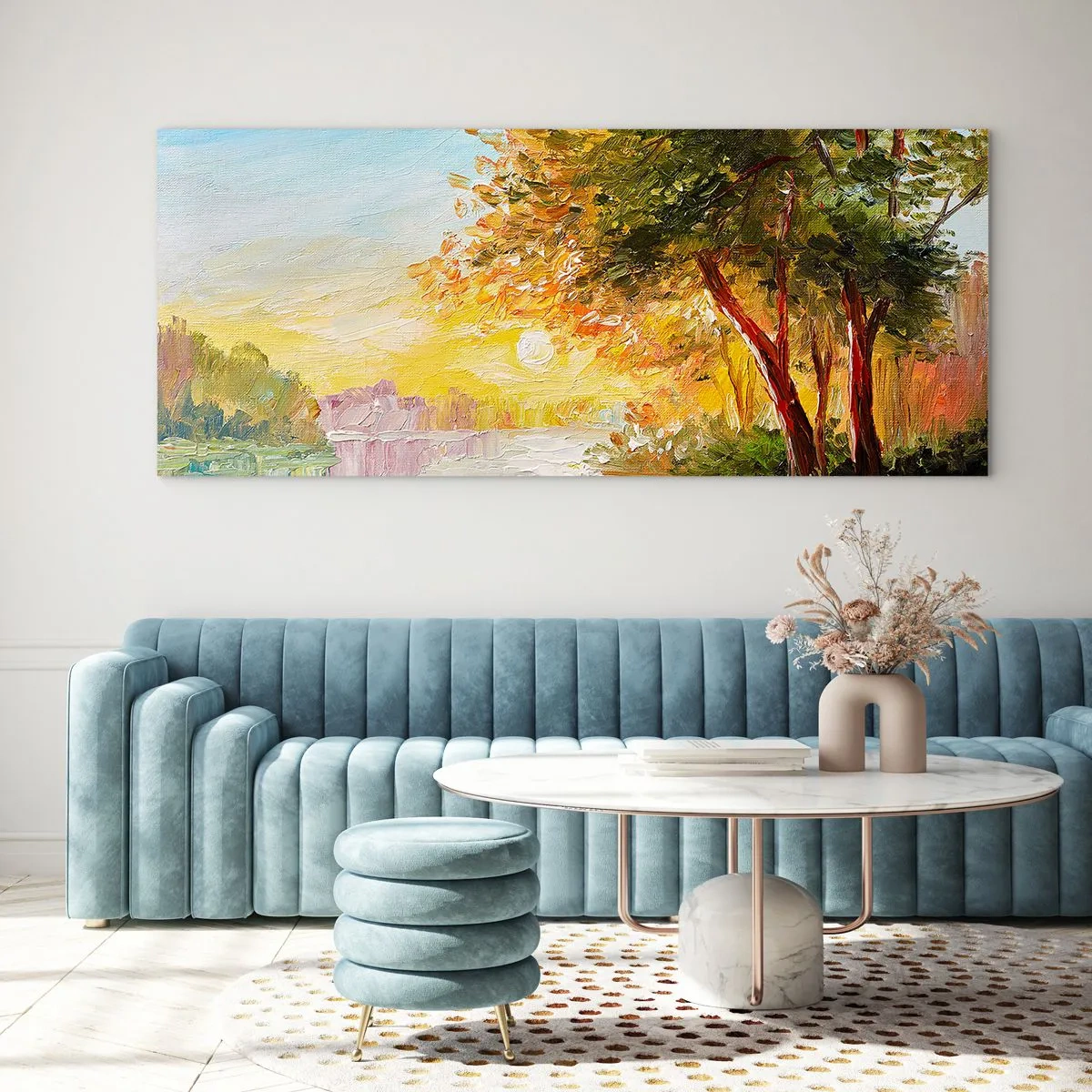 Glasbild - Bild auf glas - Et in Arcadia ego - 100x40 cm