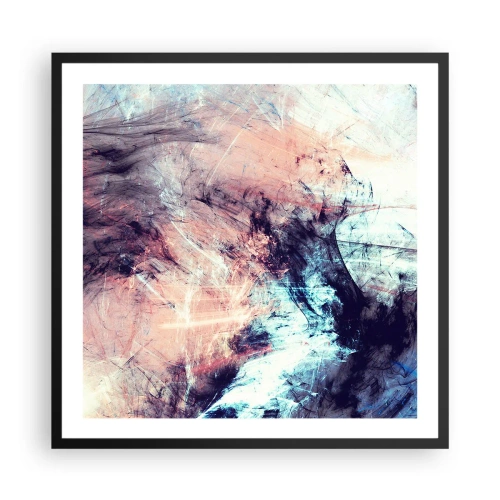 Poster in einem schwarzem Rahmen - Fühle den Wind - 60x60 cm