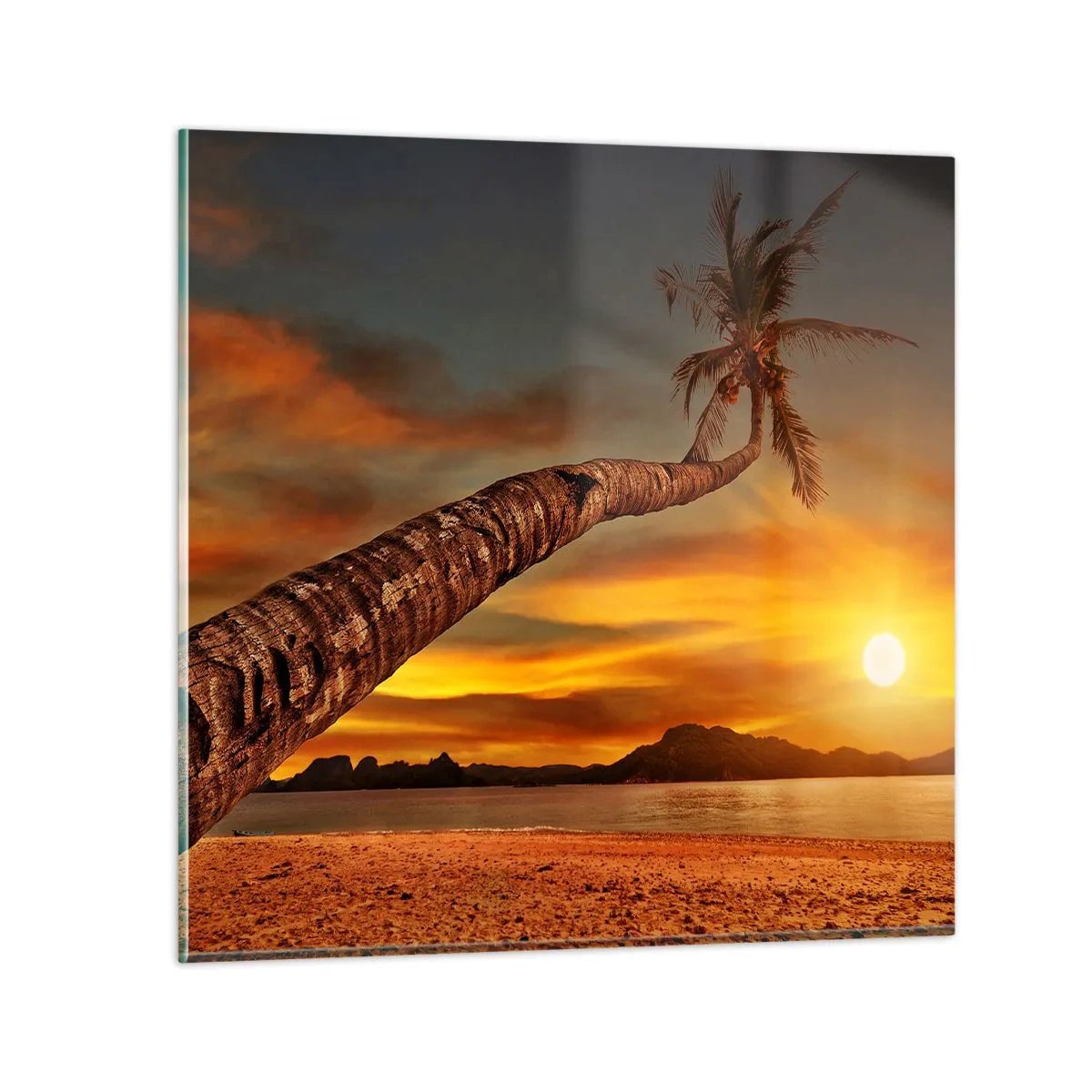 Glasbild - Bild auf glas - Exotischer Urlaub, karibisches Abenteuer - 30x30 cm