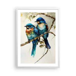 Poster in einem weißen Rahmen - War er beleidigt? - 50x70 cm