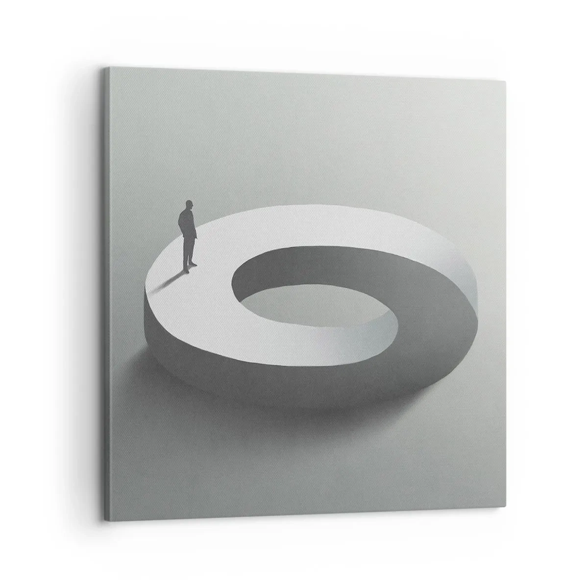 Bild auf Leinwand - Leinwandbild - Und wie soll man davon klug werden - 60x60 cm