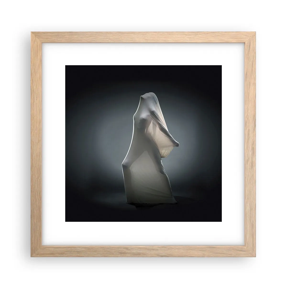 Poster in einem Rahmen aus heller Eiche - Versteckte Wünsche - 30x30 cm