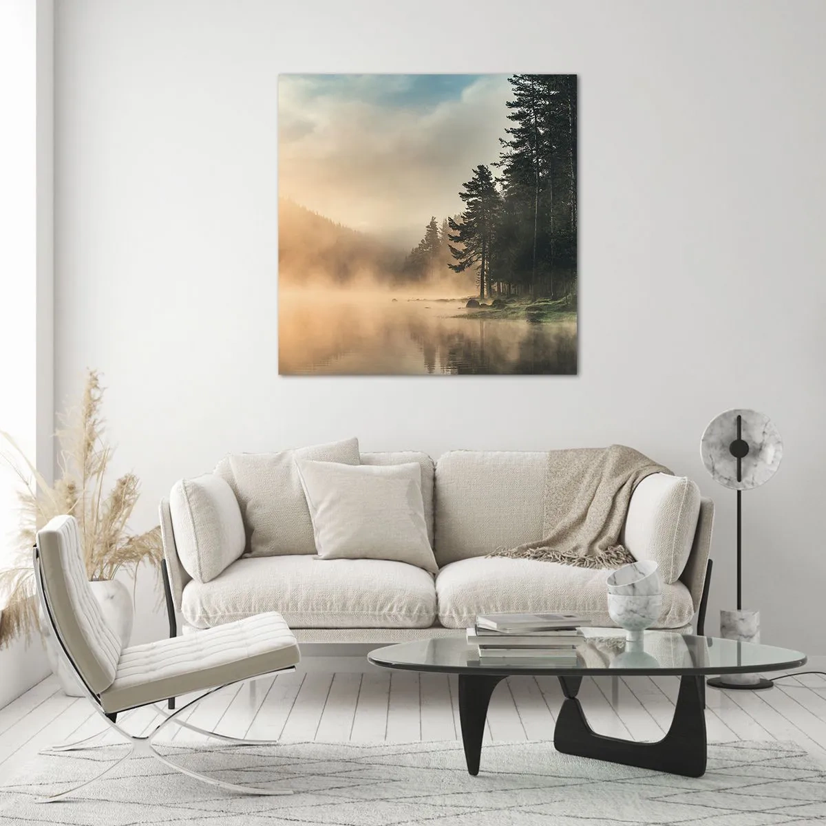 Glasbild - Bild auf glas - Die Geburt des Tages - 50x50 cm