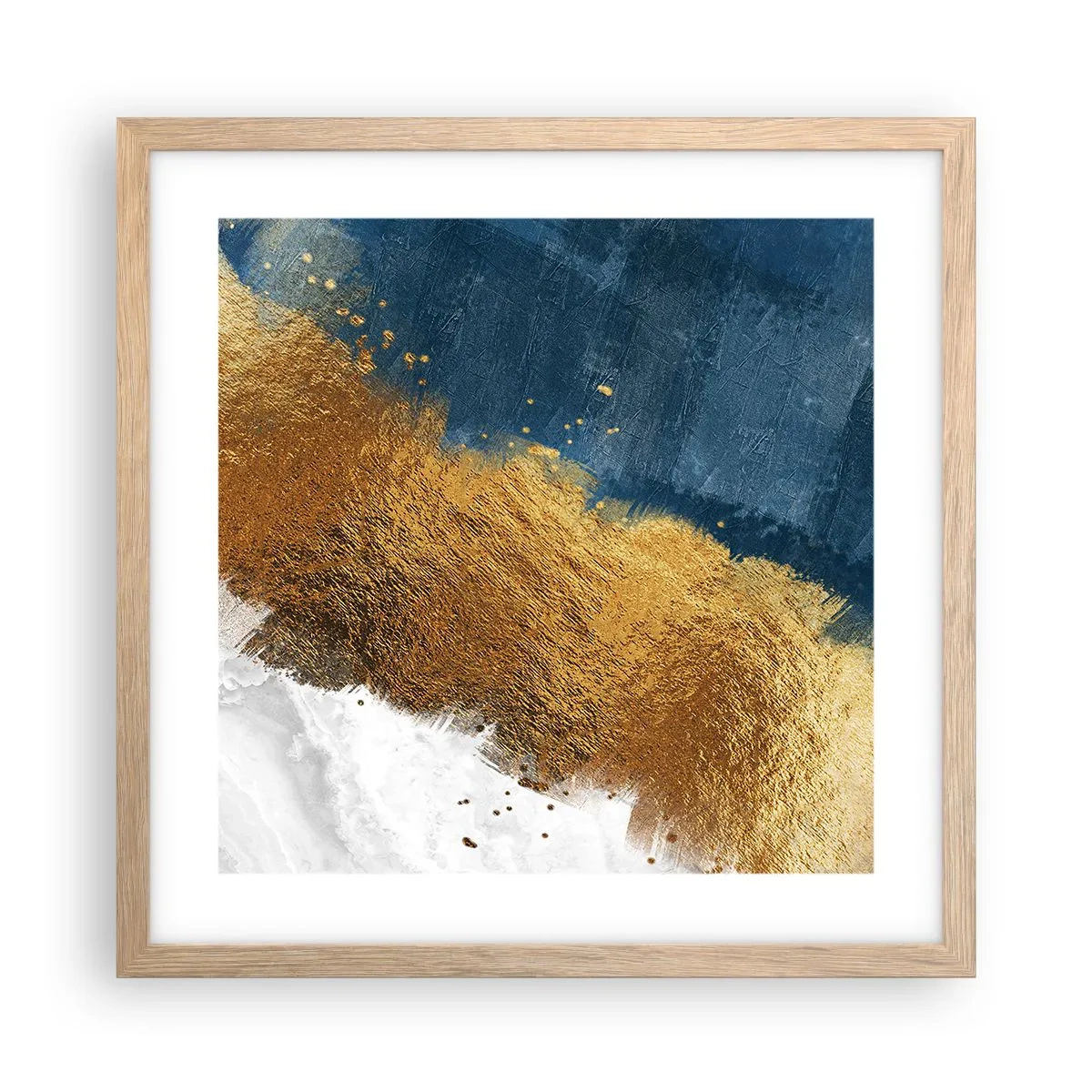 Poster in einem Rahmen aus heller Eiche - Farben des Sommers - 40x40 cm