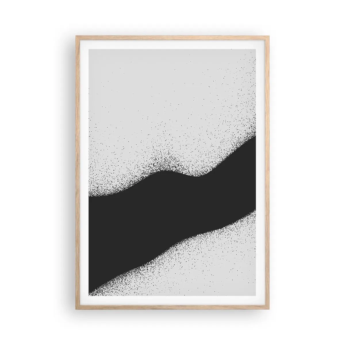Poster in einem Rahmen aus heller Eiche - Flüssiges Gleichgewicht - 70x100 cm