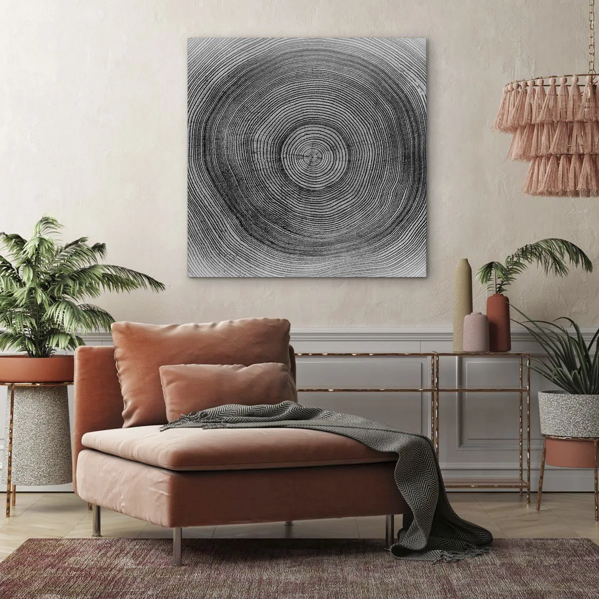 Bild auf Leinwand - Leinwandbild - Zeichen der Zeit - 40x40 cm