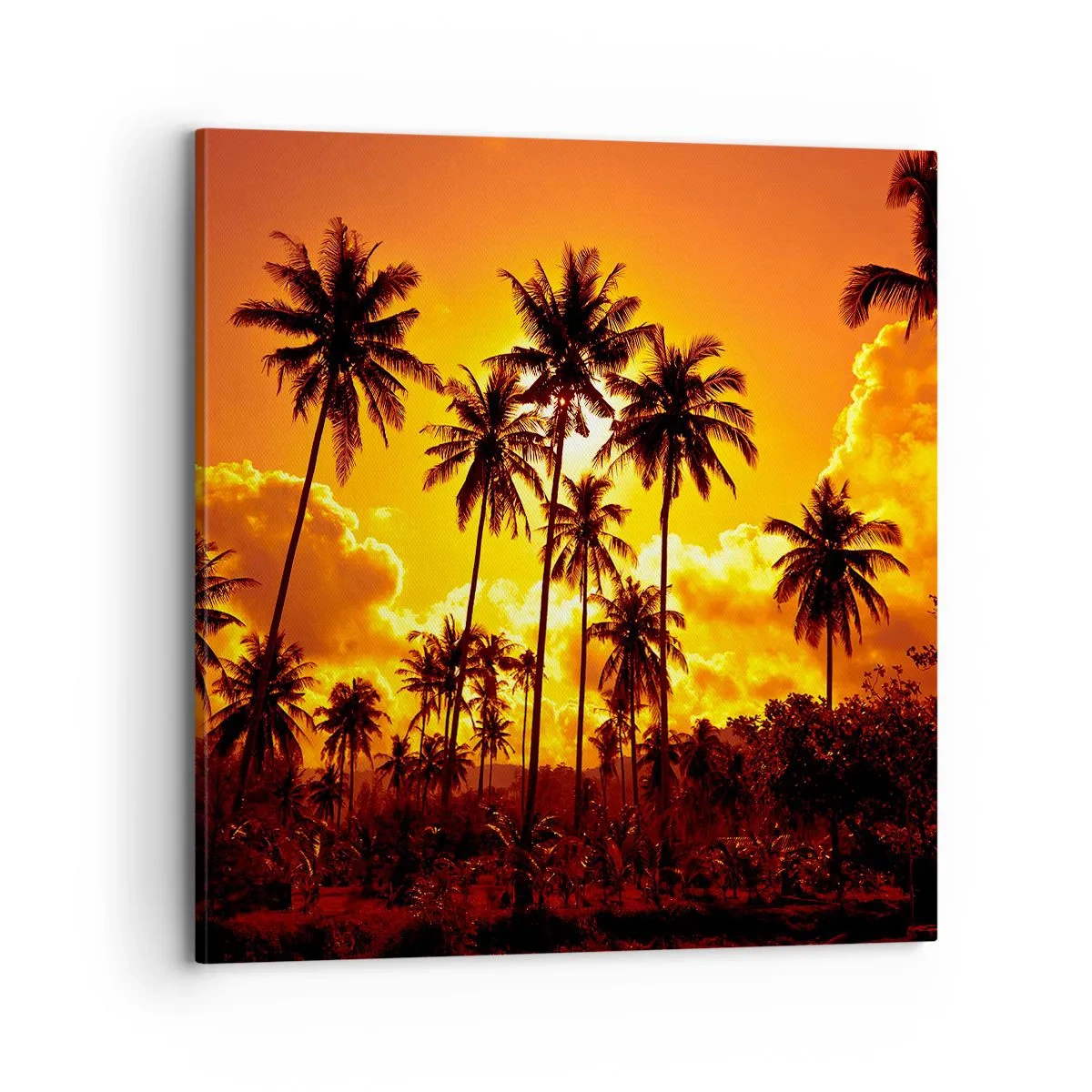 Bild auf Leinwand - Leinwandbild - Berge brennen, Wälder brennen - 70x70 cm