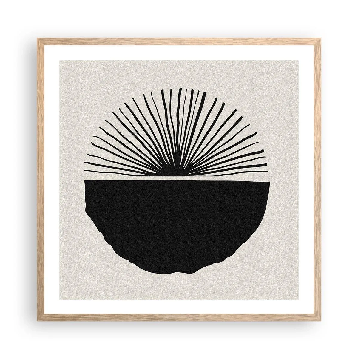 Poster in einem Rahmen aus heller Eiche - Eine Reihe von Möglichkeiten - 60x60 cm