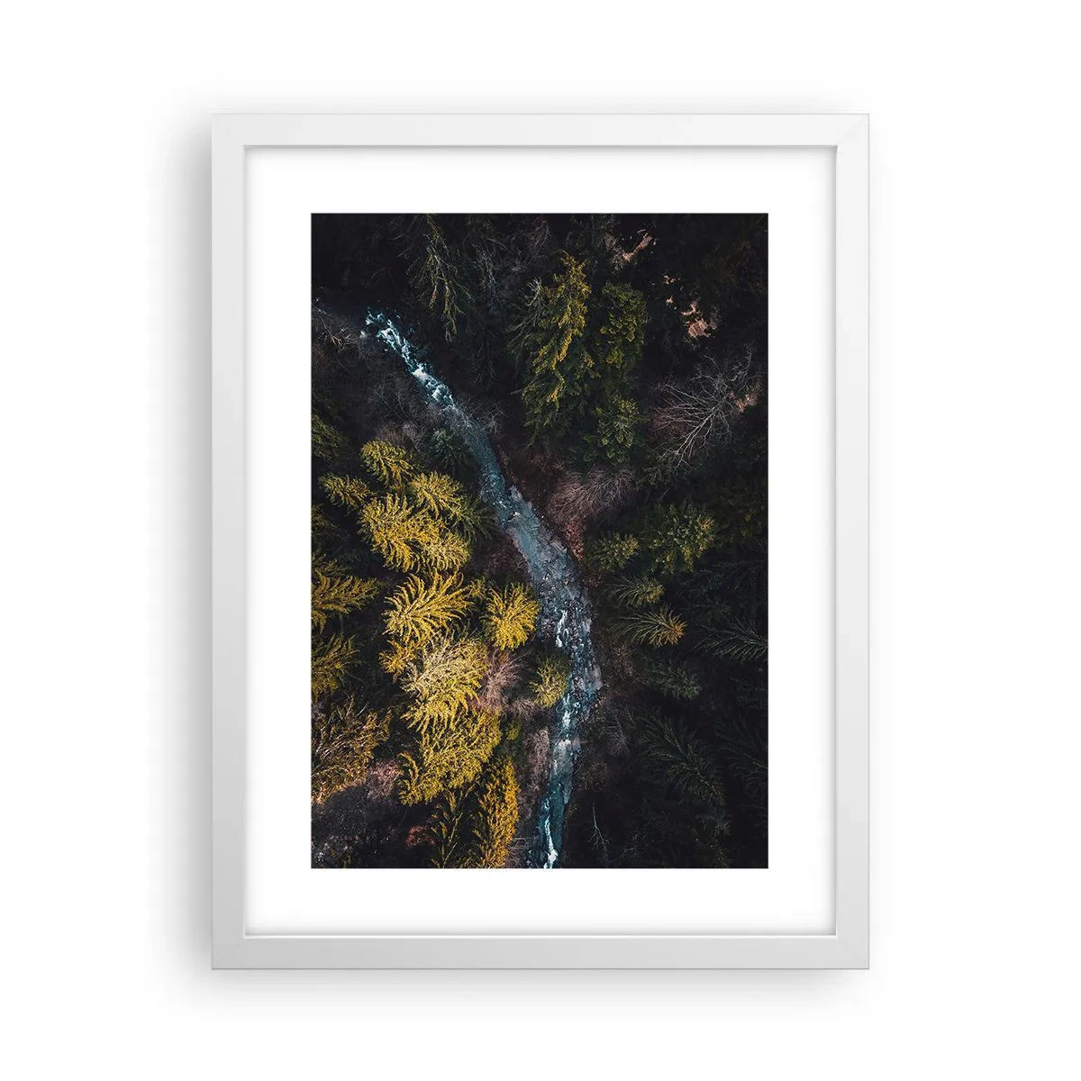 Poster in einem weißen Rahmen - Schnell und immer schneller - 30x40 cm