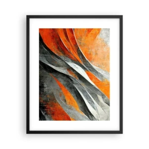 Poster in einem schwarzem Rahmen - Hitze und Kälte - 40x50 cm